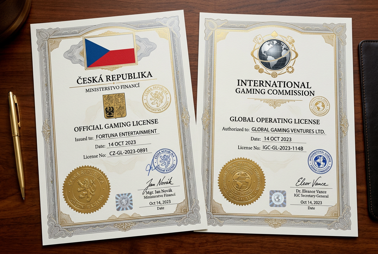 Srovnání českých a mezinárodních licencí formou technických certifikátů